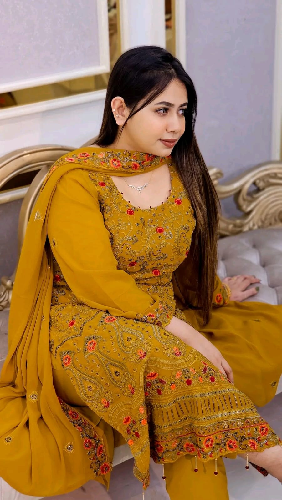 Georgette Embroidery Four Piece