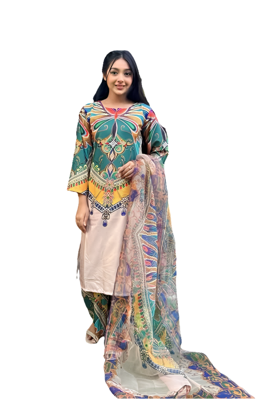 Digital Print Three Piece