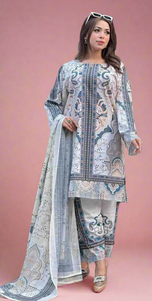 Digital Printed Three-piece