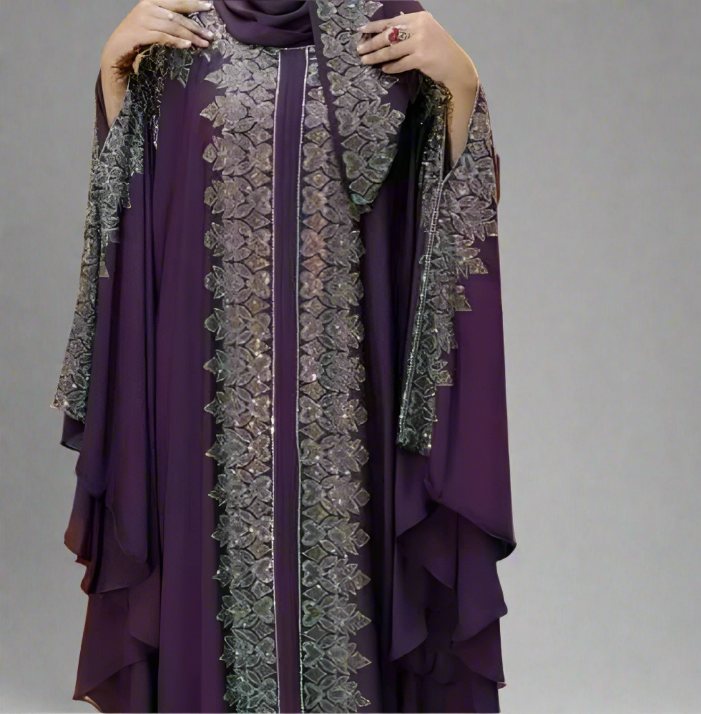 Dubai Cherry Borka with Hijab