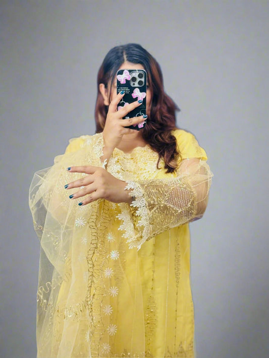 Pakistani Soft Net Sequence Three Piece